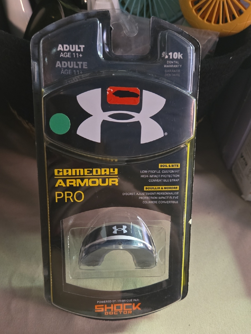 Under Armour Black & White Gameday Armour Pro Mouthguard